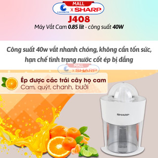 [HỎA TỐC] Máy vắt cam Sharp EJ-J408-WH - Hàng chính hãng