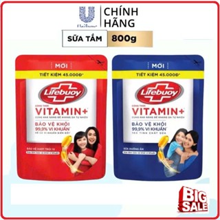 Sữa Tắm LIFEBUOY Diệt Khuẩn Túi 800g
