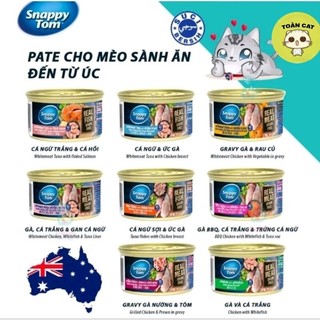 Pate Snappy Tom Premium-Pate Cho Mèo Mọi Lứa Tuổi (Lon 85g)