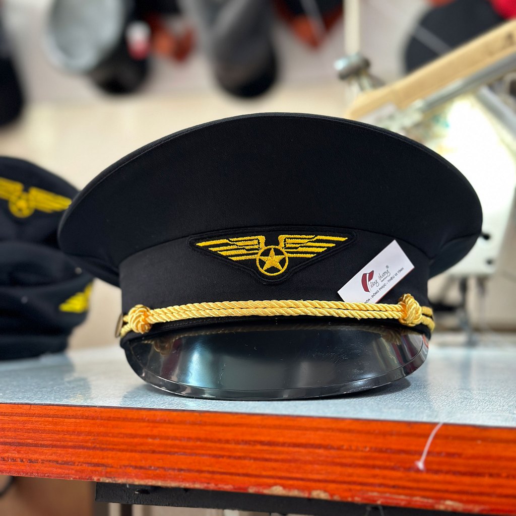 [HÀNG CÓ SẴN] [SHIP HỎA TỐC] Mũ nón cơ trưởng phi công pilot HK cao cấp