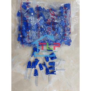 SỈ 100 KẸP THẺ NHỰA màu xanh (HÀNG CAO CẤP) - CÀI THẺ NHỰA