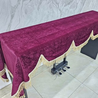 Khăn phủ đàn Piano điện nhung đỏ