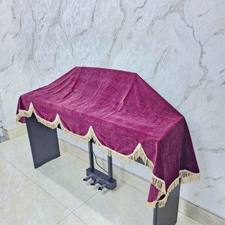 Khăn phủ đàn Piano điện nhung đỏ