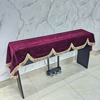 Khăn phủ đàn Piano điện nhung đỏ