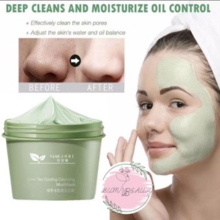 Mặt Nạ Đất Sét Trà Xanh MAIGOOLE 100g Cho Da Mụn ẩn Đầu Đen, Mặt Nạ Đất Sét Thải Độc Giảm Dầu Nhờn