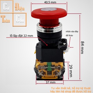 Nút Dừng Khẩn Cấp LA39/STOP LA39/STOP phi 22mm
