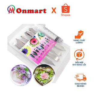Bộ dụng cụ làm thạch rau câu 3d 10 món tạo hình nghệ thuật cho bánh rau câu