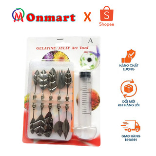 Bộ dụng cụ làm thạch rau câu 3d 10 món tạo hình nghệ thuật cho bánh rau câu