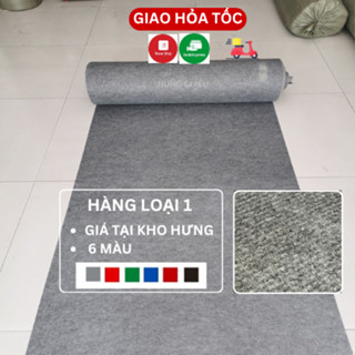 Thảm trải sàn nỉ lót sàn văn phòng cửa hàng dày 3mm, thảm nỉ sự kiện giá rẻ dạng cuộn trải sân khấu event hội nghị