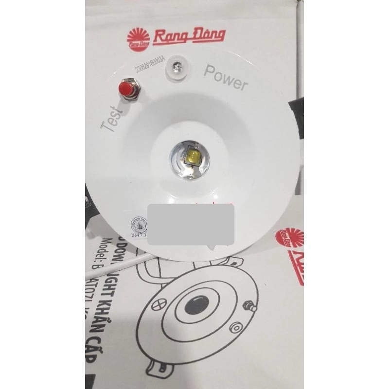 Đèn LED Âm trần Downlight Khẩn cấp  90/ 5W Rạng Đông