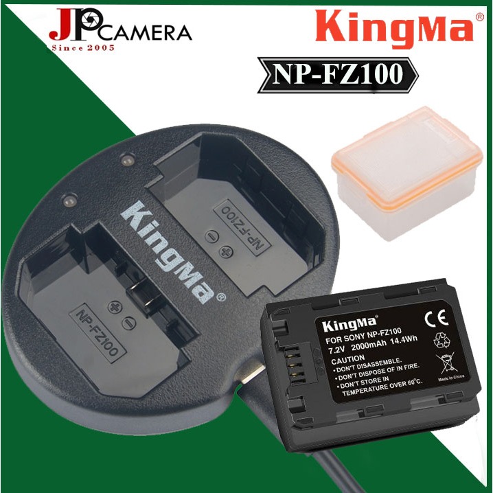 Pin sạc Kingma cho Sony NP-FZ100 + Hộp đựng Pin, Thẻ nhớ