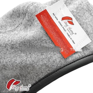 Mũ nồi beret nỉ dạ viền da pu ( không phải loại len mỏng)