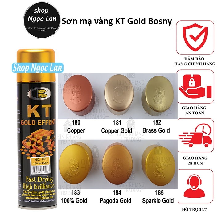 Sơn hiệu ứng mạ vàng kt gold efect bosny