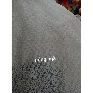 Vải ren lưới thêu chất đẹp .