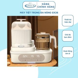 Máy tiệt trùng sấy khô đa năng Gluck GX26, máy hâm sữa, hầm cháo chậm, đun nước thông minh