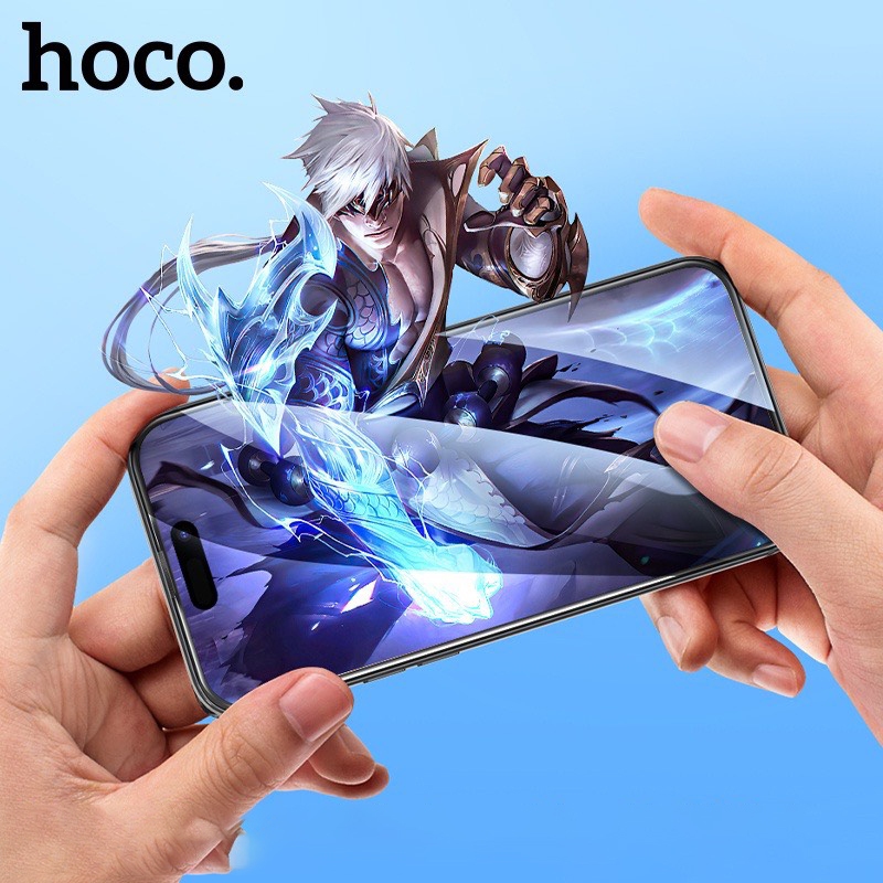 Kính cường lực IP Hoco [Có kính ip17] độ nhạy cao , chống trầy , bám vân tay cho X Tới 15 pro/ pro max | BigBuy360 - bigbuy360.vn