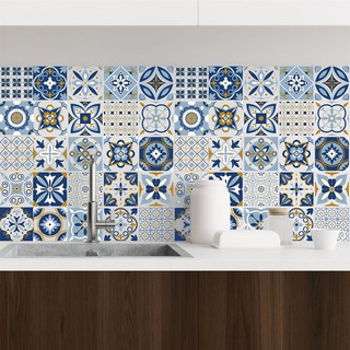  Decal Gạch Bông Set 30 ô 20x20cm - Decal dán tường Trang trí nhà cửa - Viet Decor 