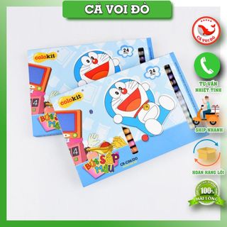  Bút Sáp Màu Thiên Long Doremon CR-C06 DO   24 Màu   16 màu   12 màu   10 màu   