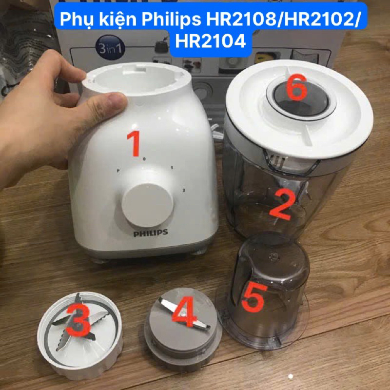 PHỤ KIỆN MÁY XAY PHILIPSS HR2108/HR2104/HR2102