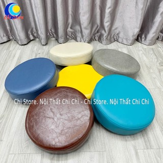 Mặt Tròn Trơn Bọc Da Ngồi Bệt Êm Đàn Hồi, mặt Thay Thế Mặt Cũ Phụ Kiện Ghế Xoay Tròn Không Tựa