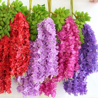 Bó 12 cành Hoa Tử Đằng lụa 1m10 cao cấp