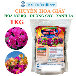   combo 2 gói  Phân bón hoa giấy kích ra hoa dưỡng cây xanh lá gói 1kg TOTT's fertilizer 
