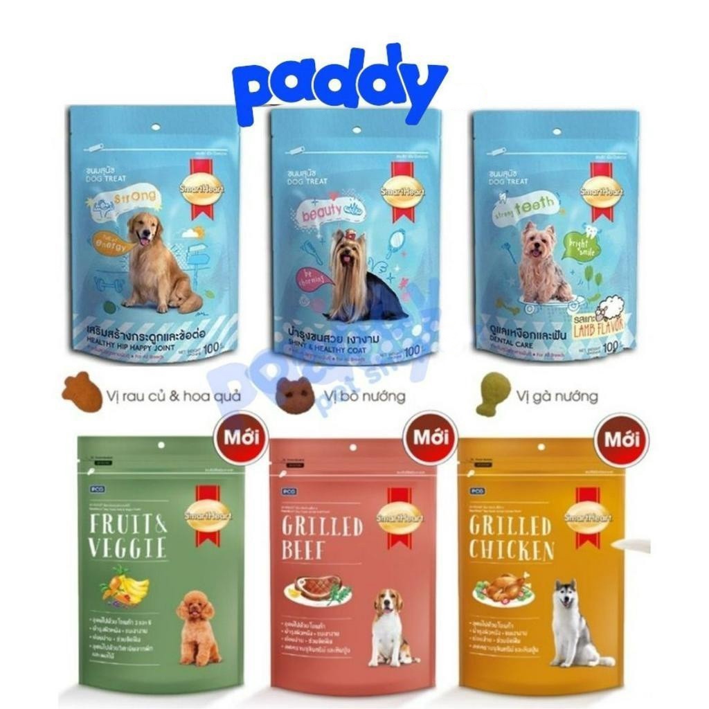 Bánh Thưởng Cho Chó Mọi Lứa Tuổi SmartHeart 100g