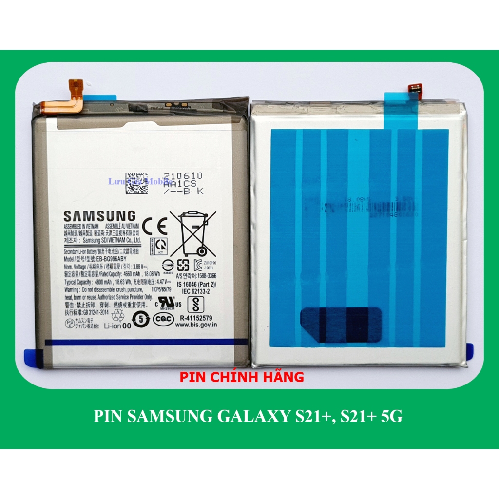 Pin Samsung Galaxy S21 Plus | Pin Galaxy S21+ 5G chính hãng | HÀNG NHẬP KHẨU G996 + Tặng kèm keo dán