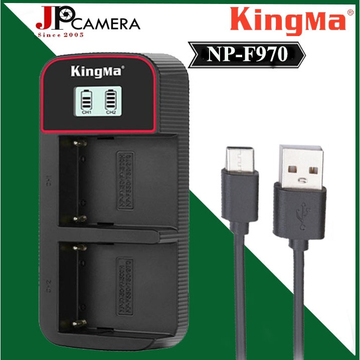 Sạc đôi Kingma Ver 3 Màn hình LCD for Sony NP-F550/F770/F970