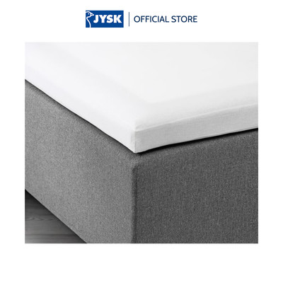 Ga chun cotton | JYSK Elenora | trắng/xám | R160/180xD200xC10cm