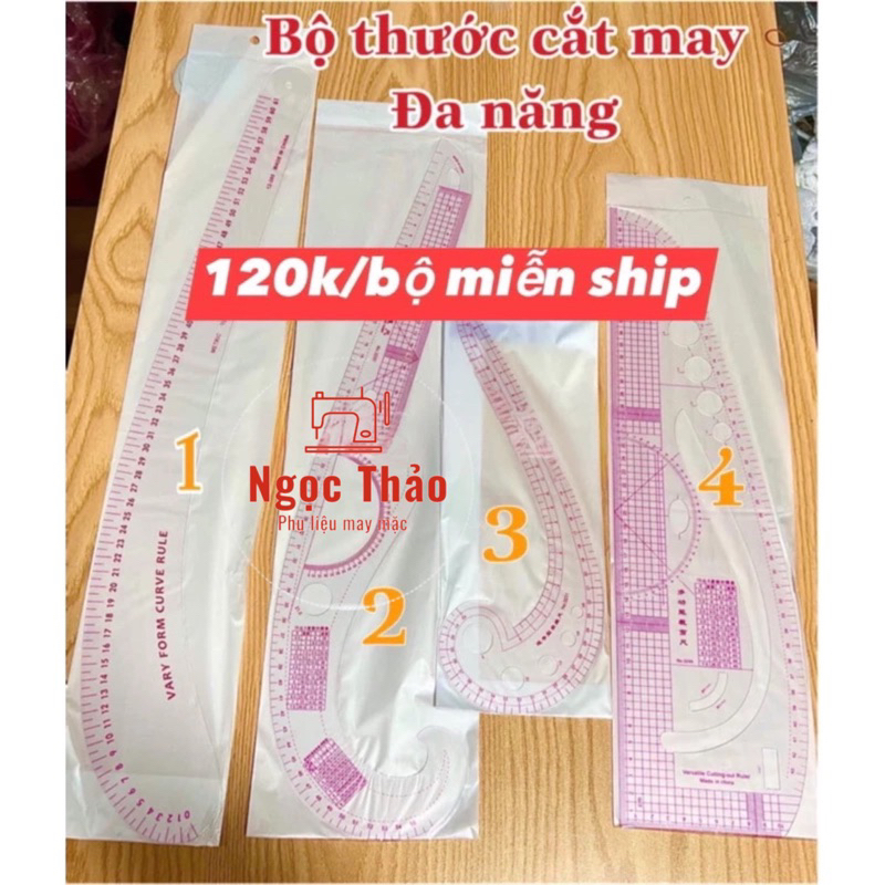 bộ thước dẻo đa năng cắt may