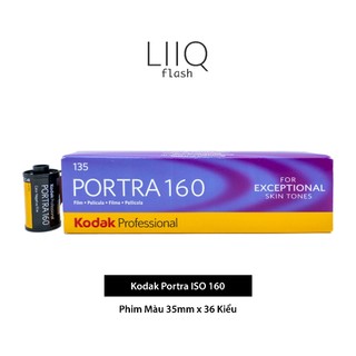  Phim Kodak Portra ISO 160 Màu Color 135 35mm x 36 Kiểu In Date Cho Máy Chụp Ảnh Film - LIIQ Flash 