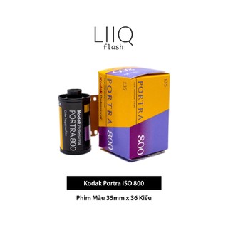  Phim Kodak Portra ISO 800 Màu Color 135 35mm x 36 Kiểu In Date Cho Máy Chụp Ảnh Film - LIIQ Flash 