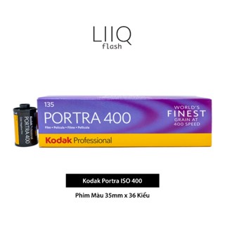 Phim Kodak Portra ISO 400, Màu Color, 135/35mm x 36 Kiểu, In Date Cho Máy Chụp Ảnh Film - LIIQ Flash