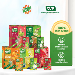 Combo 5 Hộp Trà Hòa Tan Vị Trái Cây Wil tiện lợi ( Bí Đao, Ổi hồng, Kim Quất , Mãng Cầu, Dâu )