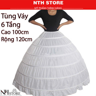 Tùng Váy Cô Dâu 6 Tầng phồng mặc trong váy cô dâu chuyên dùng cho váy cưới vừa, khung chắc chắn