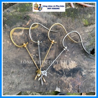 Móc lồng chim chào mào, than, lửa, mi, khướu - Mẫu móc số 7 cao cấp - phụ kiện lồng chim Duy Khang