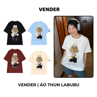 Áo Thun Nam Nữ LABUBU Form Rộng, Áo Thun Local Brand Cổ Tròn Oversize Họa Tiết Labubu Hoa Cúc - OV506
