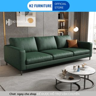   Miễn ship HN  Văng Sofa da chống xước H2D11 H2 Furniture đệm mút chống xẹp lún bảo hành 12 tháng 