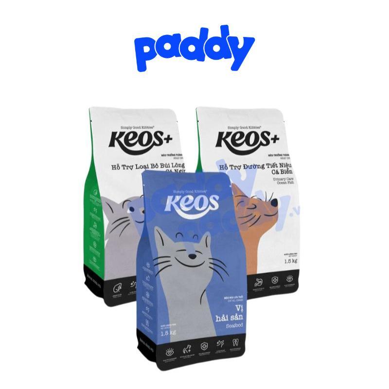 Hạt Cho Mèo Mọi Lứa Tuổi Keos 350g