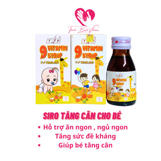 [Liệu Trình 4 Chai] Siro Tăng Cân Cho Bé 9 Vitamin TP Thái Lan 60ML