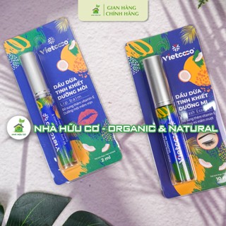 Dầu dừa tinh khiết dưỡng môi/dưỡng mi - Thêm VITAMIN E Vietcoco  - Nhà hữu cơ