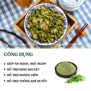Bột ngải cứu nguyên chất 100g, xông giải cảm, ngâm chân, giảm đau nhức xương khớp