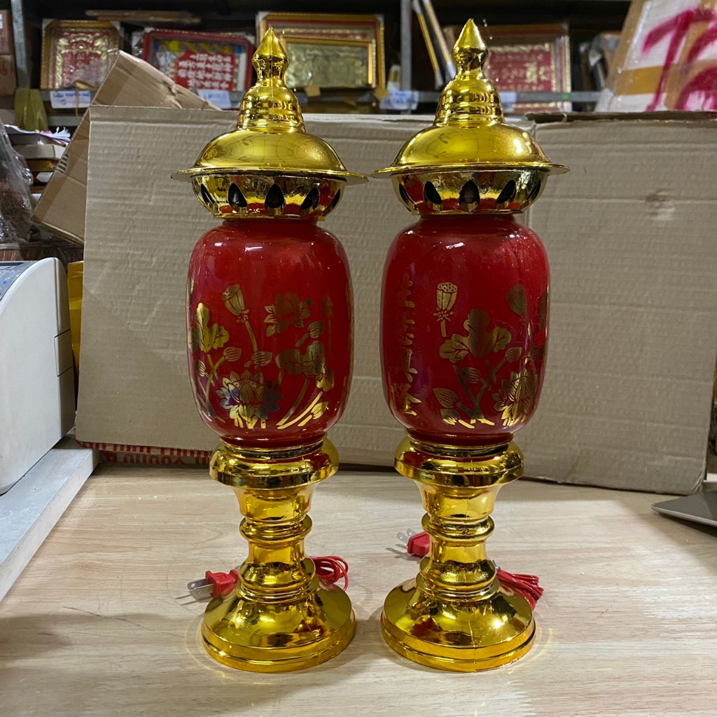 Đèn Thờ Phú Quý Cao 30cm Ngang 9cm Hàng Việt Nam