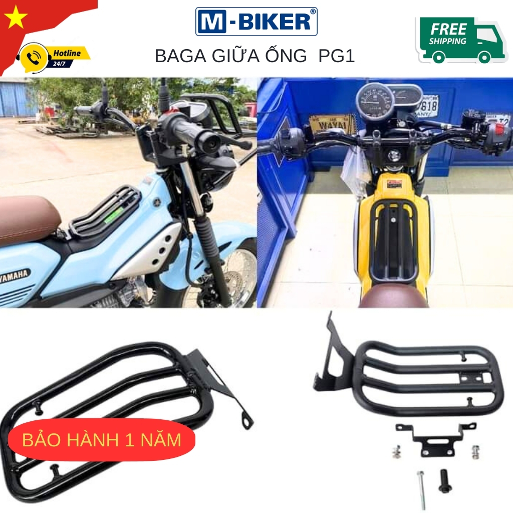 baga giữa pg1, baga giữa tấm pg1, baga giữa ống pg1, baga pg1, phụ kiện cao cấp mbiker