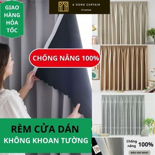   Chống Nắng 100%  Rèm cửa dán tường rèm cửa sổ  treo phòng ngủ giường tầng dán bếp - Rèm Á Đông 
