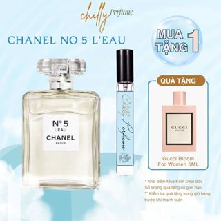 Nước Hoa Chiết 10ml Nữ Ch.an.el No 5 L'Eau (Trắng) Cao Cấp, Hương Thơm Sang trọng, Gợi cảm