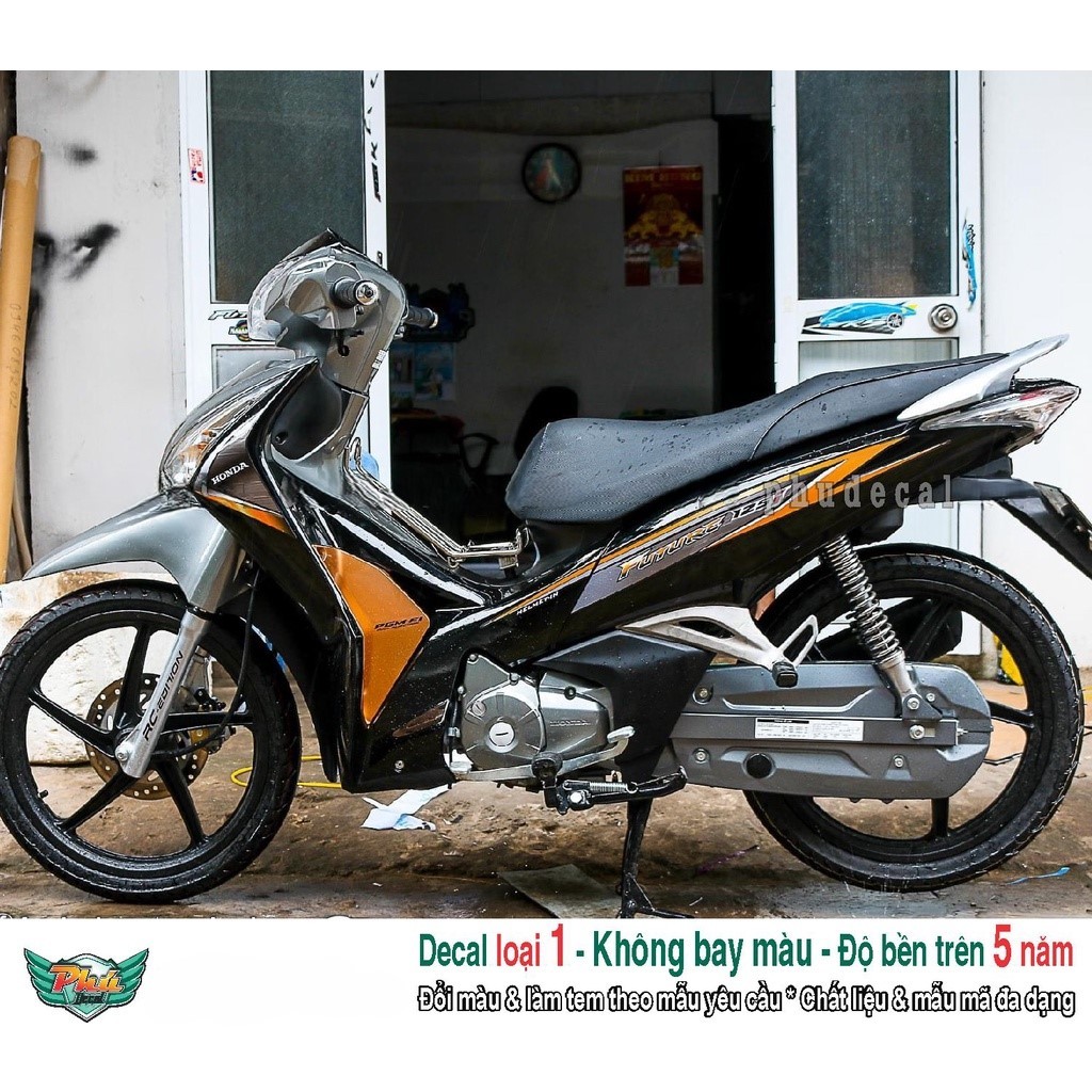 Tem rời xe Future 125i đen cam (A)