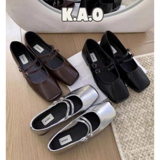 Giày Mary Jane Thiết Kế Hai Dây Quai Khuy Basic Thời Trang M3 - Tiệm Nhà KAO