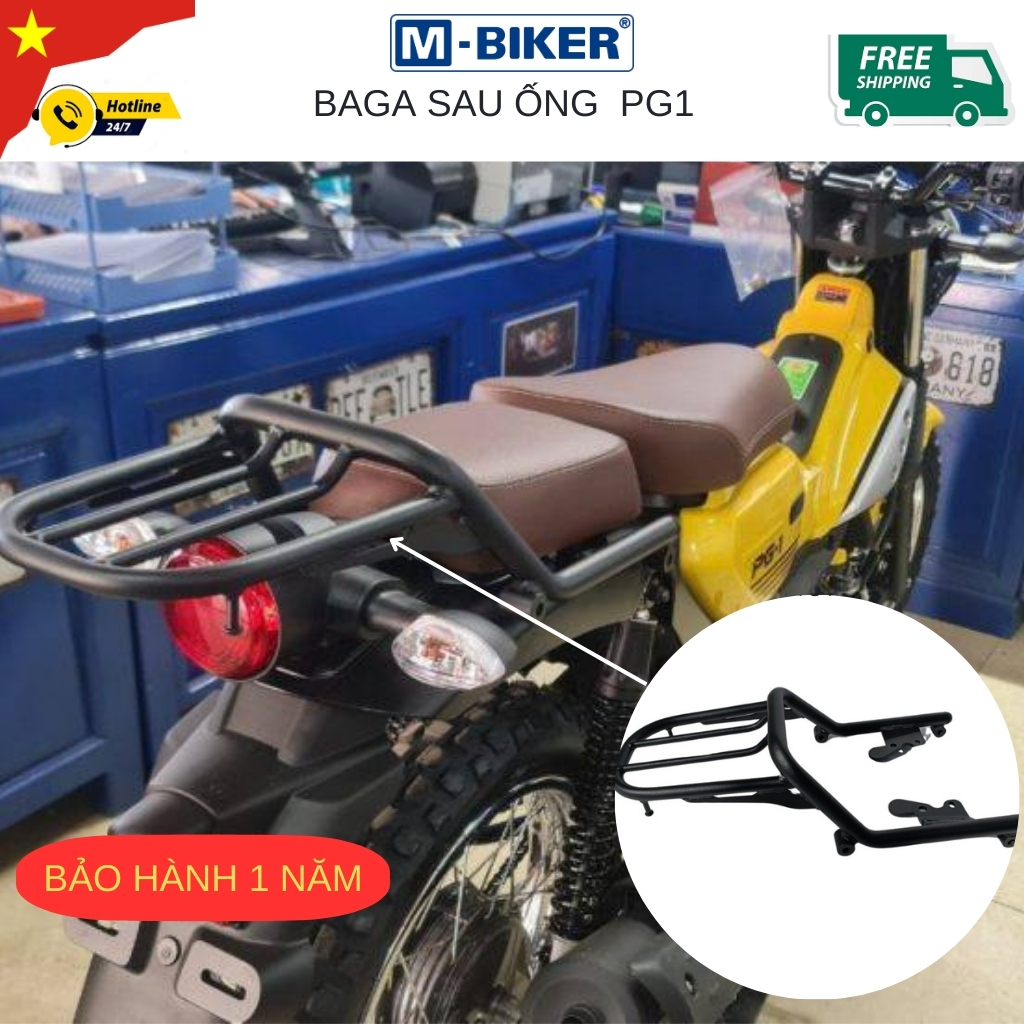 baga pg1, baga ống sau pg1, baga tấm sau pg1, phụ kiện pg1, phụ kiện cao cấp mbiker